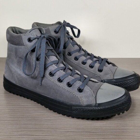 Chuck Taylor All Star High Top, Sharkskin Grey Suede, Mens Size 10 - Picture 3 of 12